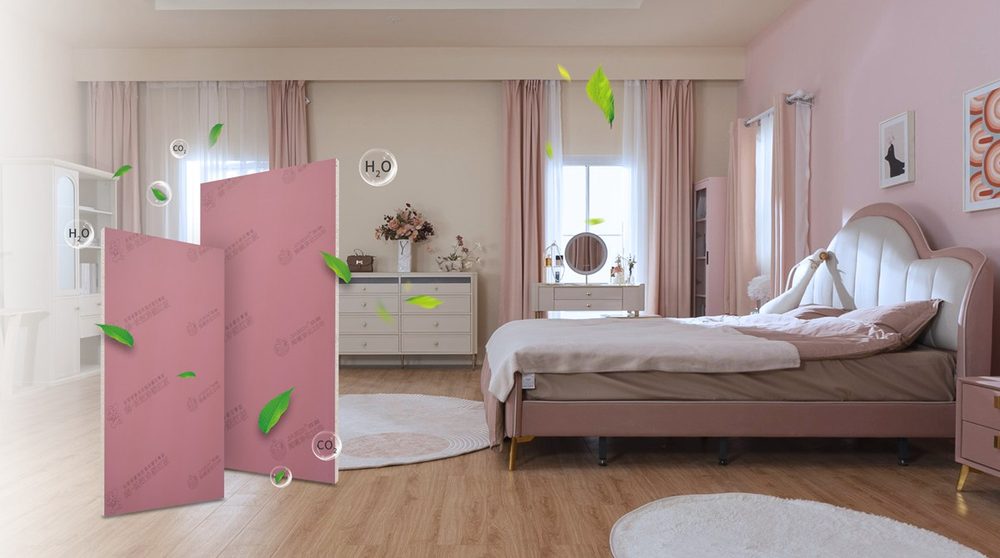 Formaldehyde-purifying gypsum board vs. diatom mud: lasting action is what counts